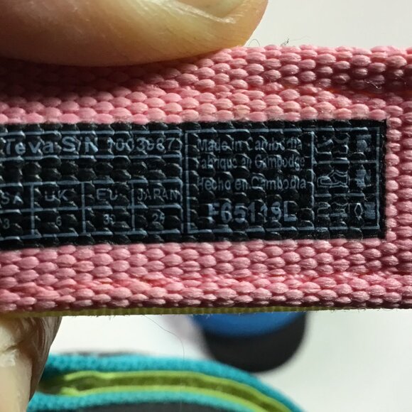 Teva Original Universal Blue Pink Teal Outdoor Sandals 1003987 Women’s Size 8 - Picture 9 of 10